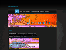Tablet Screenshot of clivesmith.com